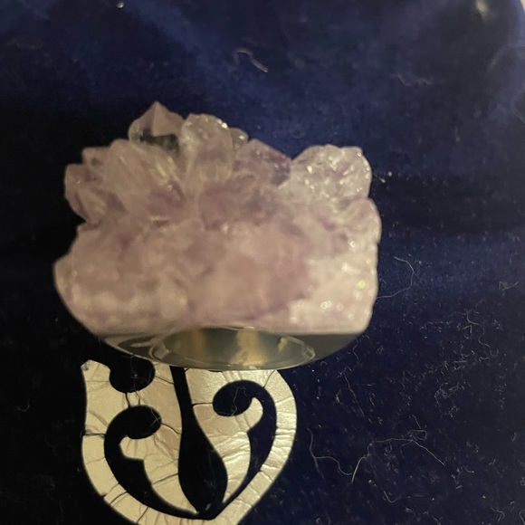 New OOAK Special Edition Autumn Winds Amethyst Gemfire Ring by hespera (size 6) - Picture 11 of 12